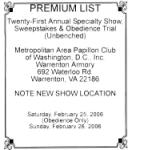 The Metropolitan Area papillon Club Shows Held February 25th and 26th