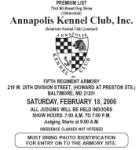The Annapolis Club Shows Held February 18th